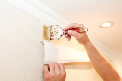 Pose de papier peint à Samuran — revêtements muraux et toiles de verre